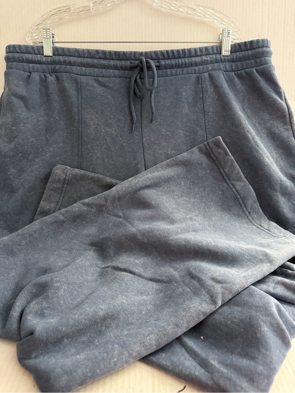 Just Be Women’s Denim wash Wide Leg Sweatpants